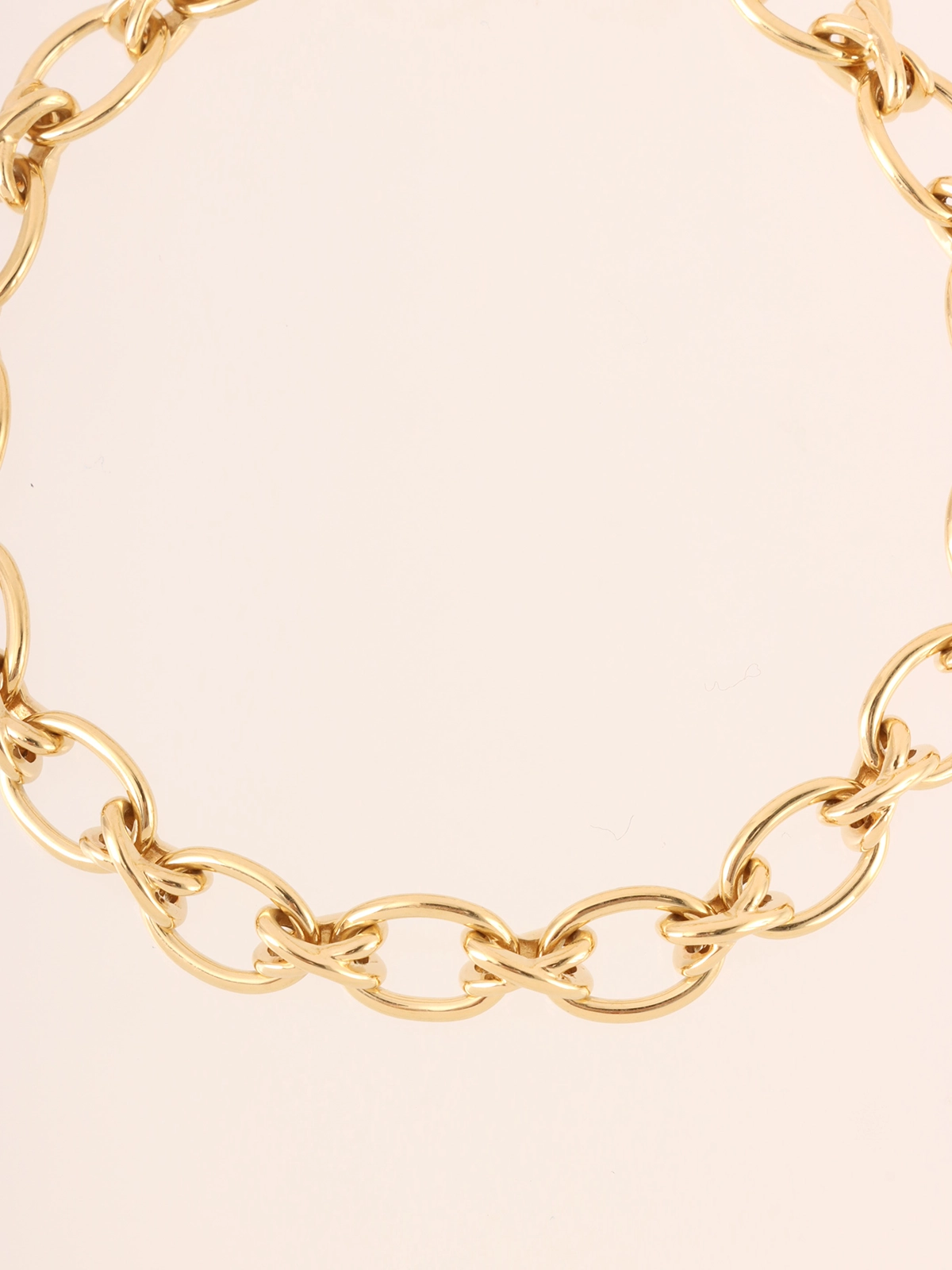 TIFFANY & CO. 18Kクロスモチーフチェーンブレスレット ゴールド